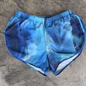 Nike Running Dri-fit Blue Athletic Running Shorts Lightweight Design Size L